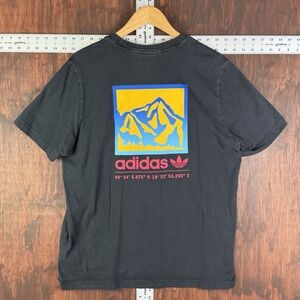 ADIDAS ORIGINALS Adiplore Graphic Tee Coordinates  T-Shirt Black Men's Large EUC